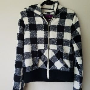 Cozy Black/White Bomber Jacker